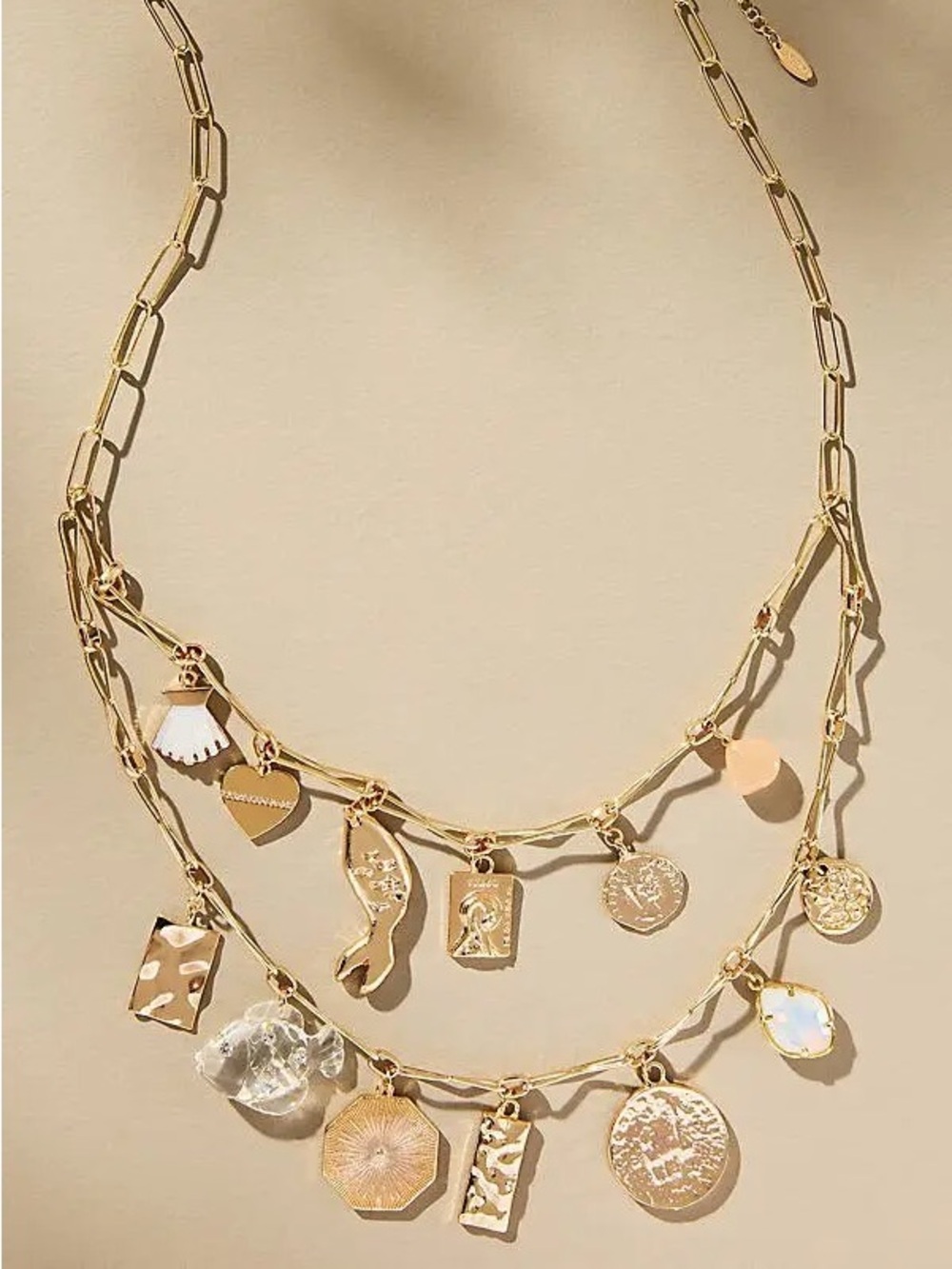 ANTHROPOLOGIE Mixed Charm Necklace